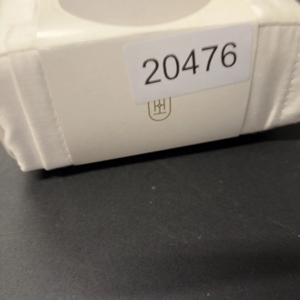 Queen 400 Thread Count Flat Sheet Sateen White 100% Cotton - Threshold 20476